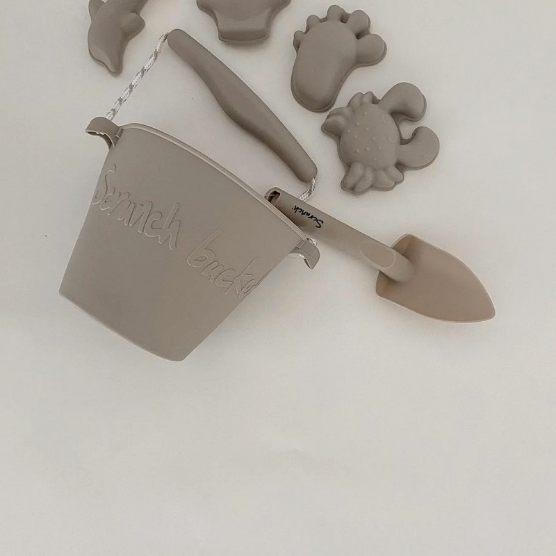 scrunch liivavormid silikoonist liivakastimänguasjad ämber kastekann kühvel