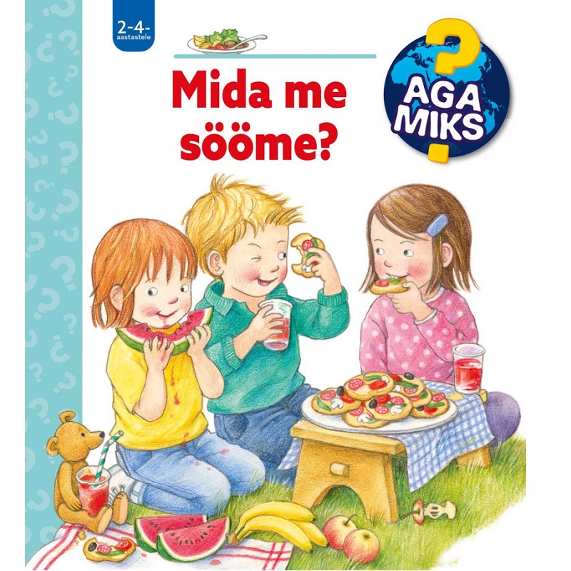 aga miks klapiraamat mida me sööme toitumine tervislik eluviis lapsele pappraamat papist raamat kõvade lehtedega