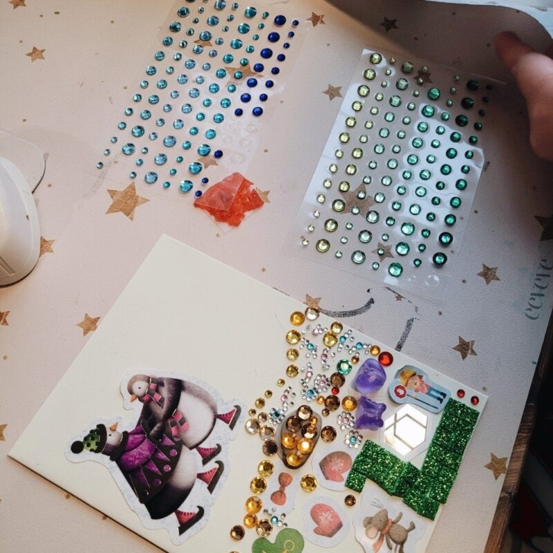 Kristallkleepsud, 104tk, sinised toonid