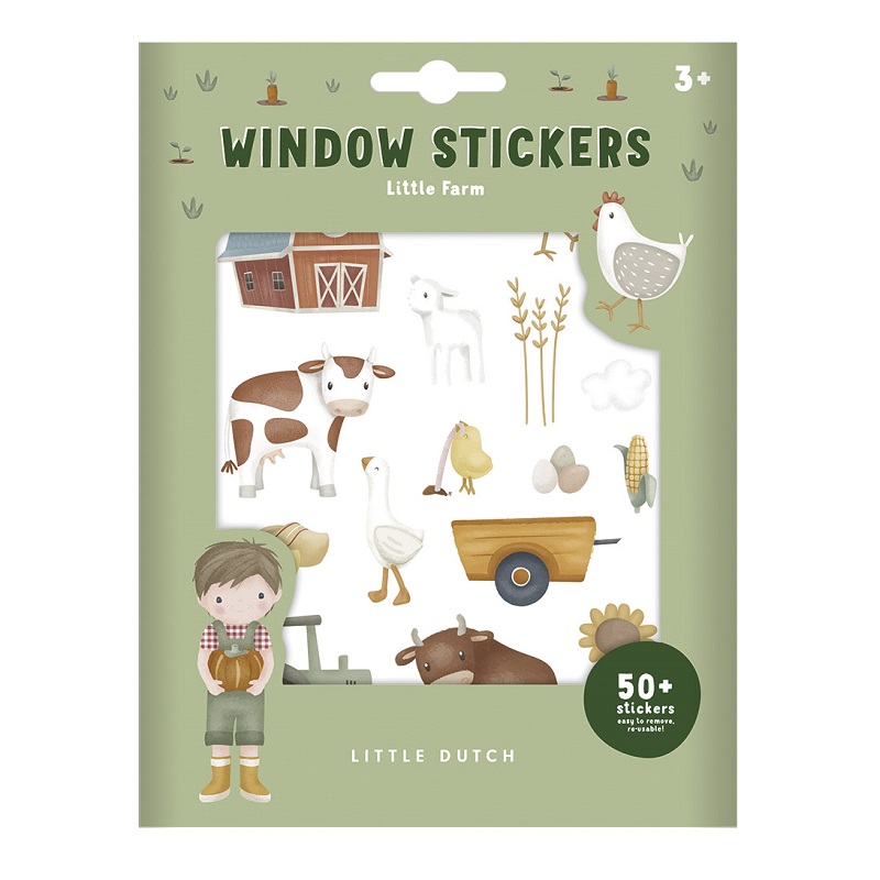 little dutch korduvkasutatavad aknakleepsud aknakleebised lastele