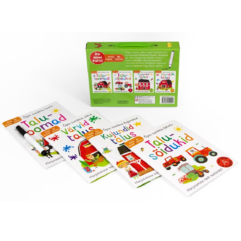 korduvkasutatavad töövihikud tegelusvihikud mängukohver õpe töövihik nuputa nuputamisvihik õppimine kirjatehnika lapsele