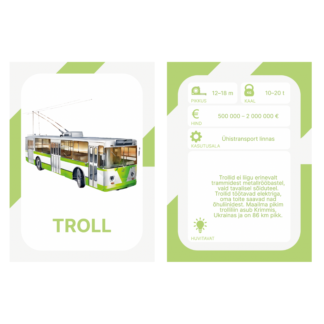 nupu sõidukid masinad õppekaardid kõvad kaardid