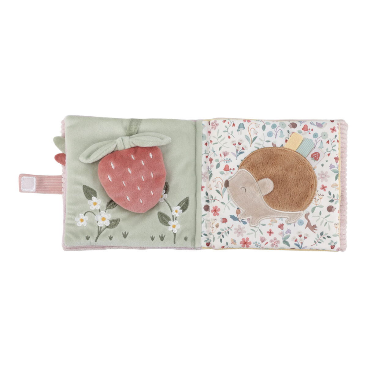 sensoorne pehme mänguraamat tegeleusraamat katsu ja tunne beebiraamat pehmete lehtedega little dutch