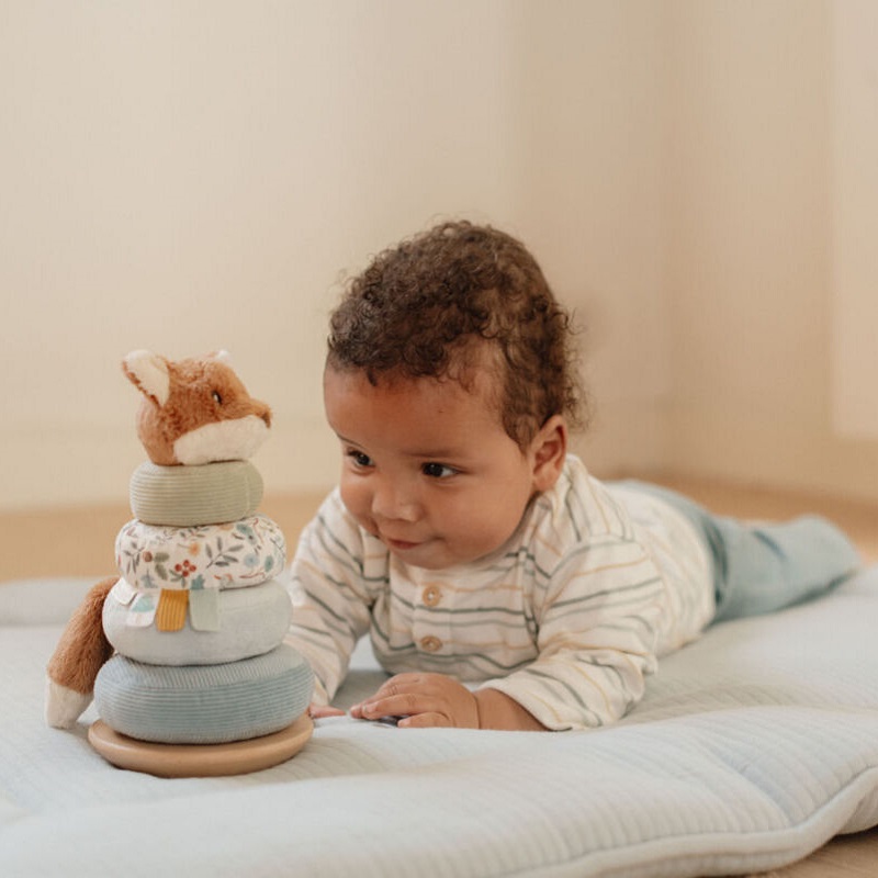 little dutch ladumistorn sensoorne mänguasi ladumisklotsid rebane metsloomad rõngad kettad beebile kingiidee katsikuks