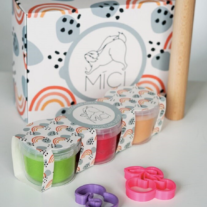 MICI looduslik naturaalne ohutu plastiliin lastele jõulud punane kollane roheline käsitöö kingiidee lapsele