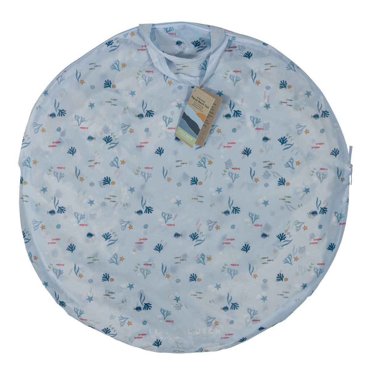 UV-kaitsekattega kokkupandav rannatelk – ideaalne rannapäevaks või piknikule.