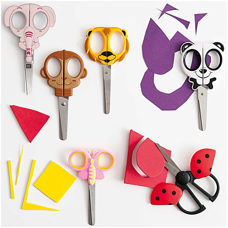 laste käärid panda ümarate otstega