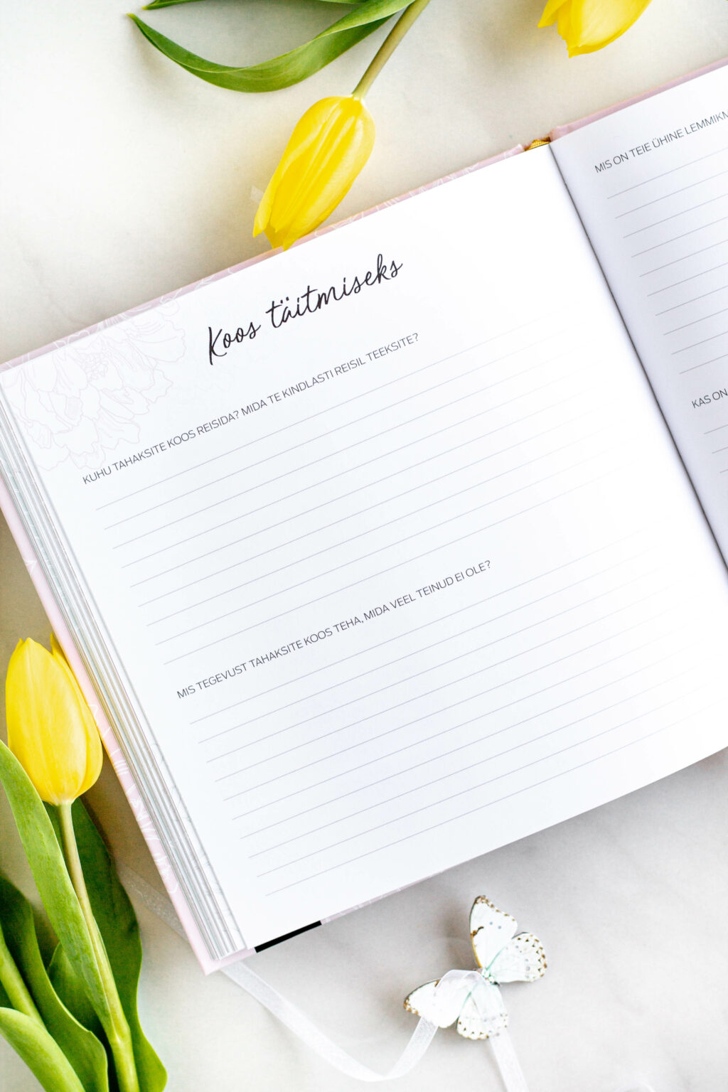 ise täidetav mälestusteraamat – üle 100 küsimuse ema elu jäädvustamiseks