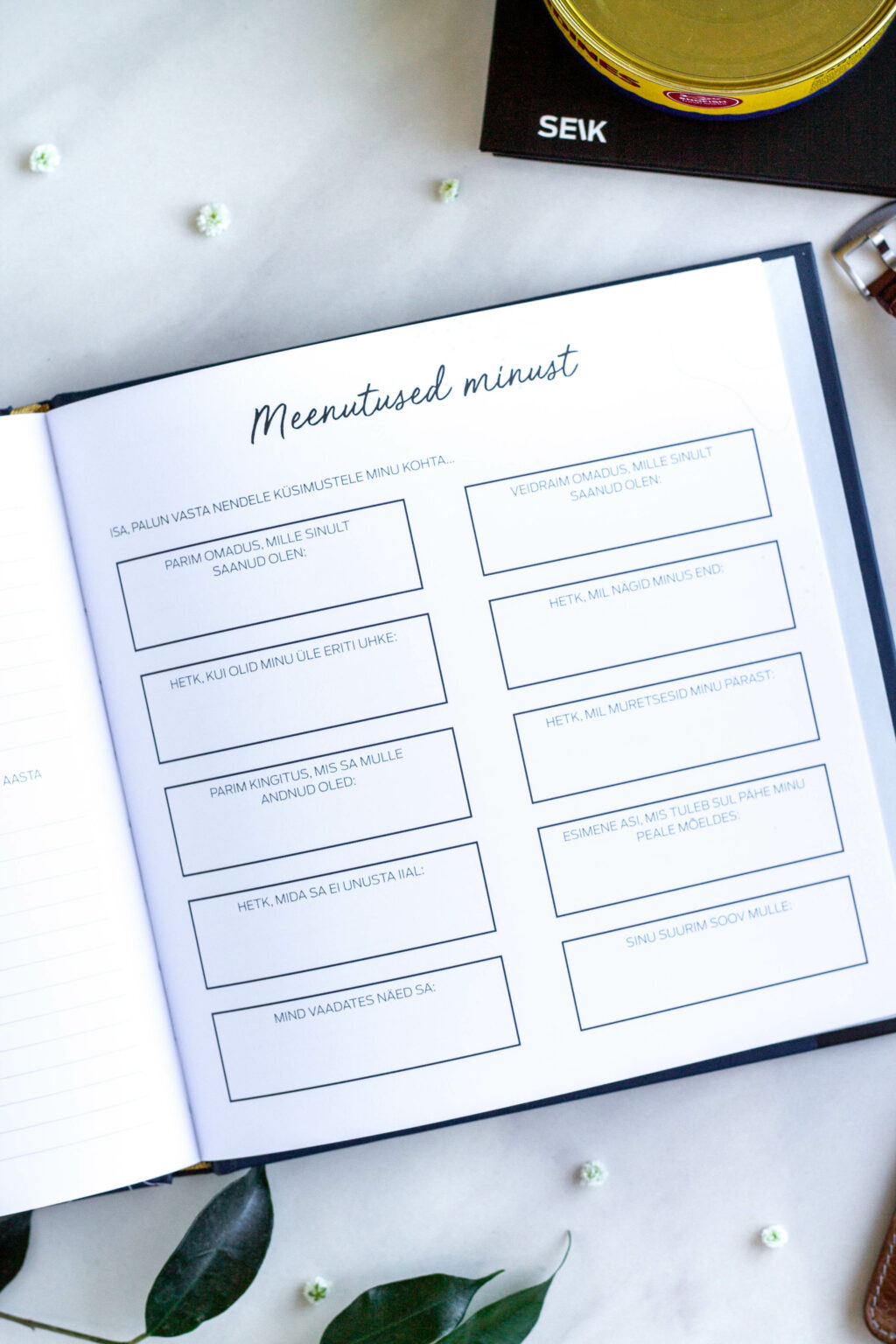 ise täidetav mälestusteraamat – üle 100 küsimuse isa elu jäädvustamiseks