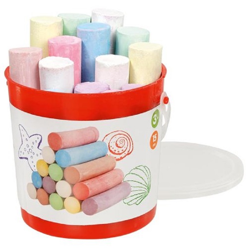 Klassikalised asfaldikriidid ja praktiline ämber – värviline kingitus igale kunstnikule