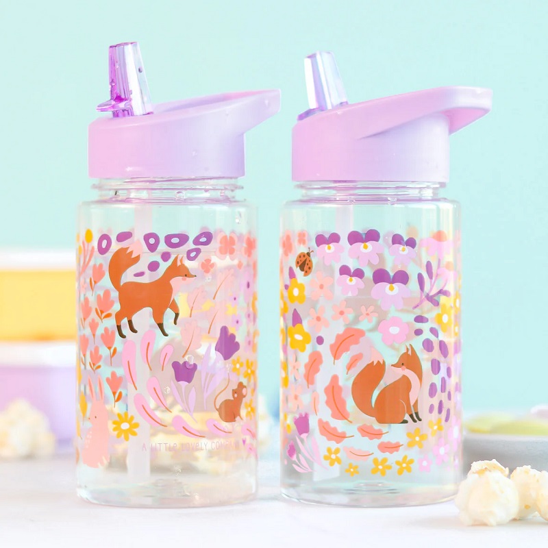 Laste joogipudel kõrrega ja lekkekindla spordikorgiga