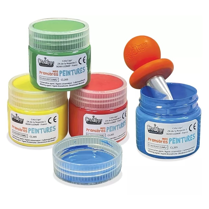 Créa Lign’ näpuvärvid ja guaššvärvid – vees mahapestavad põhivärvused