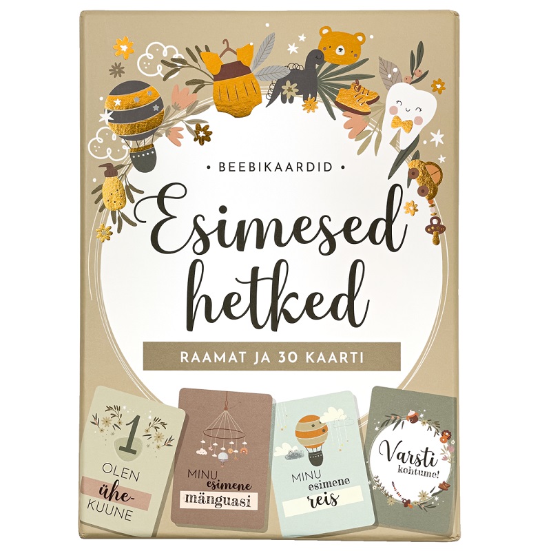 beebikaardid ja raamat mälestuste talletamiseks ning esimeste piltide tegemiseks