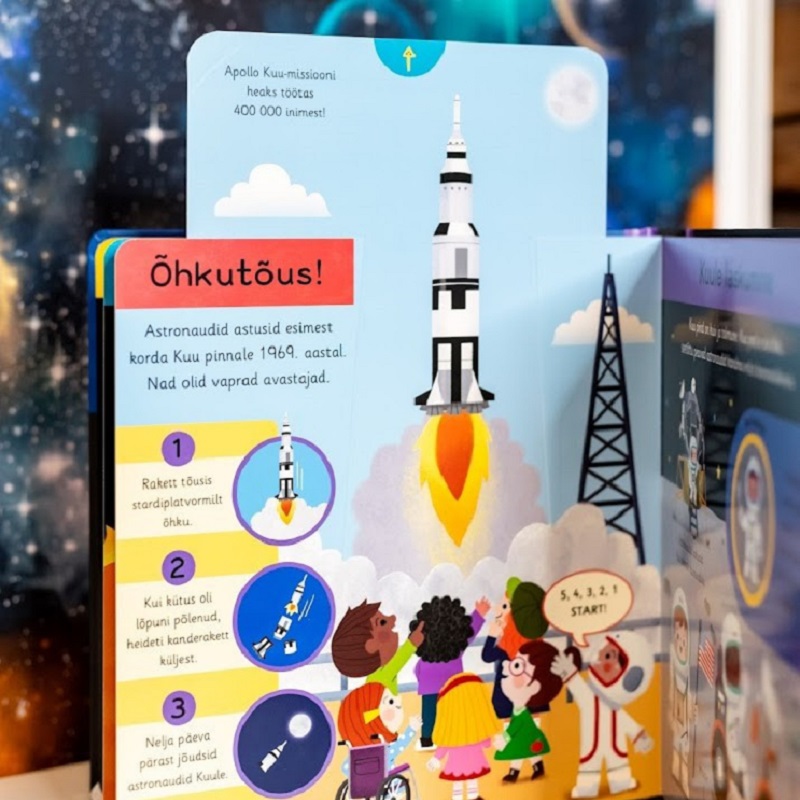 Minu esimene kosmoseraamat – klappidega pappraamat lastele