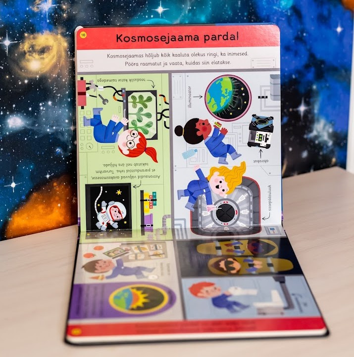 Minu esimene kosmoseraamat – klappidega pappraamat lastele