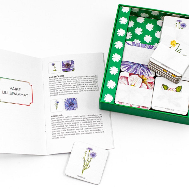Memoriin looduse ja taimedega – 60 kaarti ja lilleraamat karbis