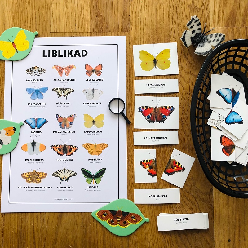 Tasuta plakat - liblikad - www.lapseheaks.ee