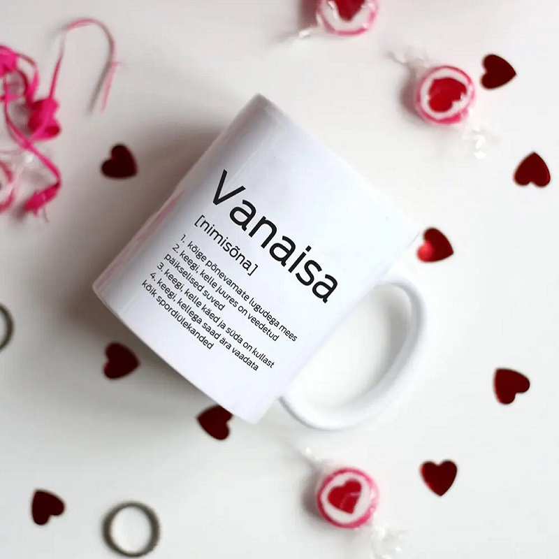 Armas ja tähendusrikas kruus vanaisale kaunis kinkekarbis