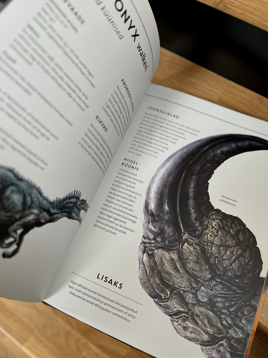 Raamat Elutruud loomad – dinosaurused, kõva kaanega teadusraamat lastele