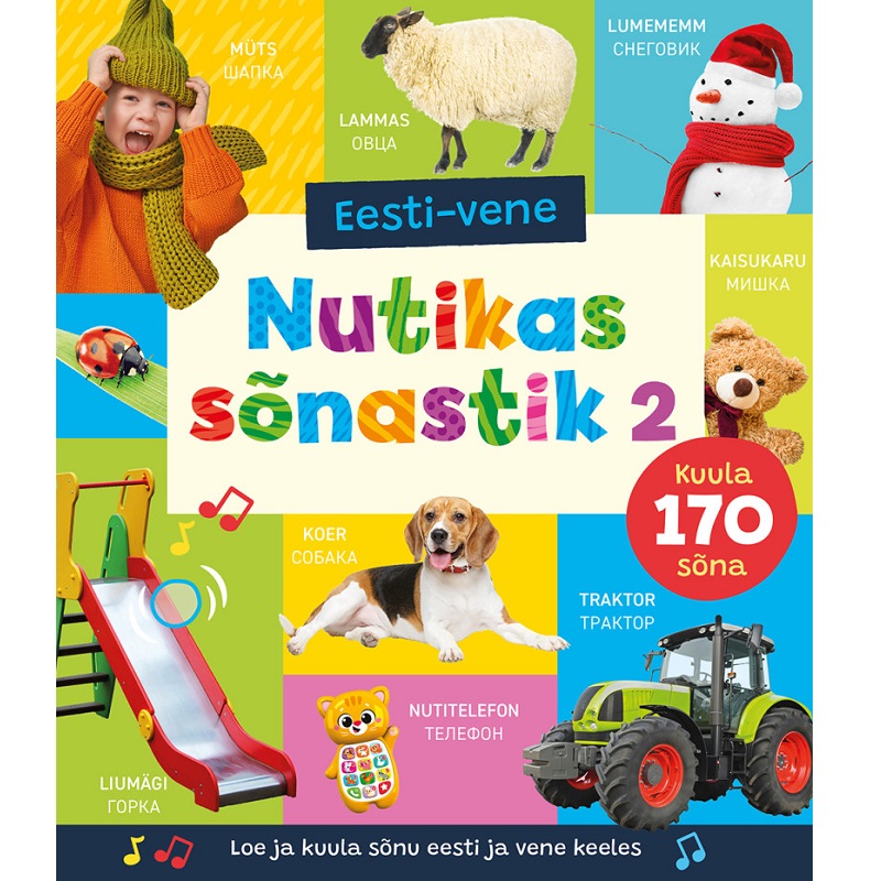 Kakskeelne heliraamat lastele – Nutikas sõnastik eesti-vene