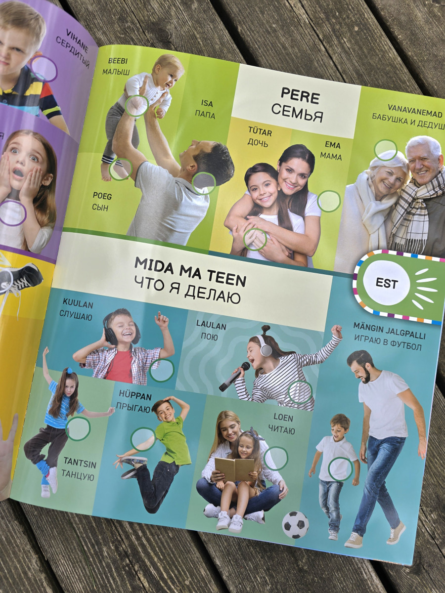 Kakskeelne heliraamat lastele – Nutikas sõnastik eesti-vene