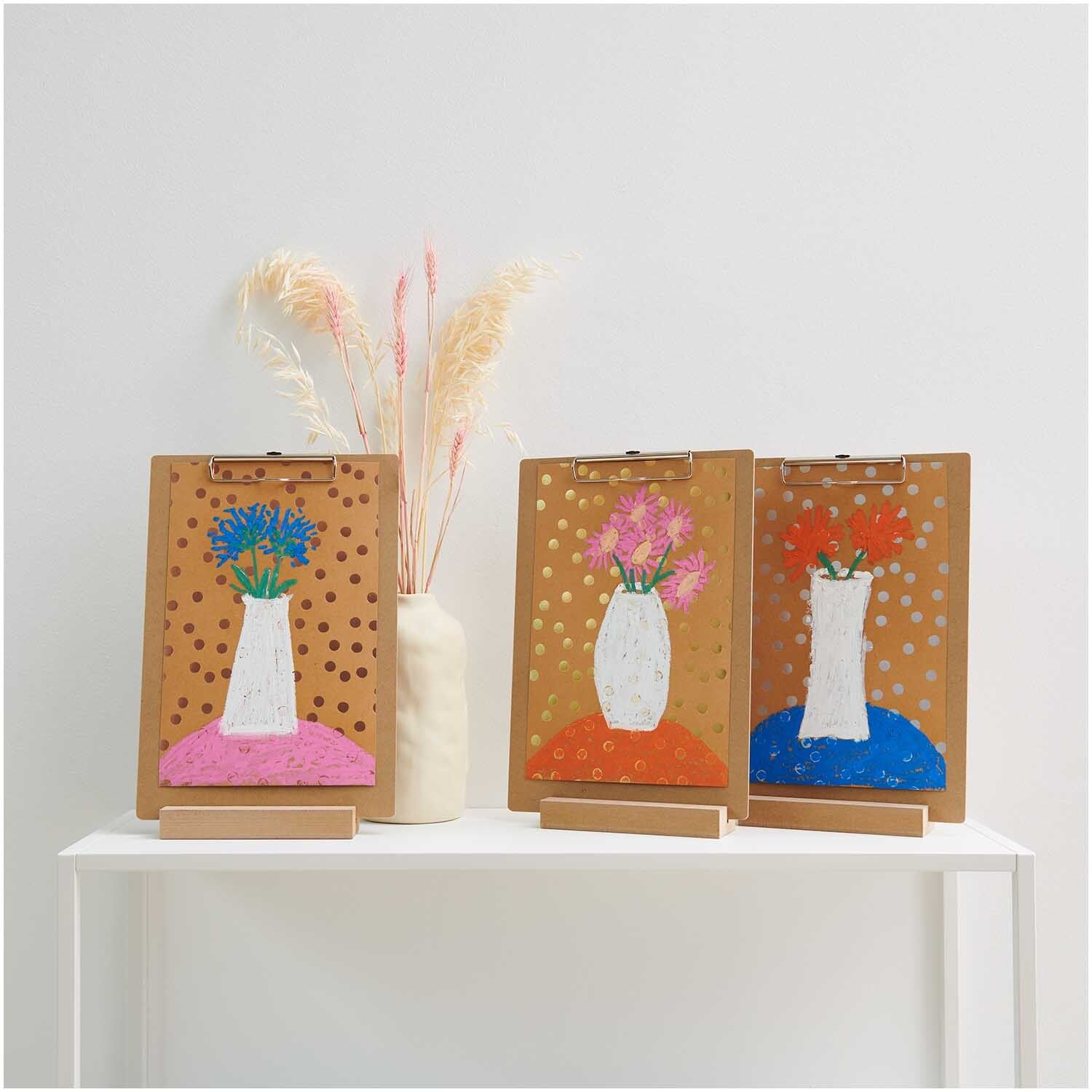 Rico Design neoonvärvides pehmed õlipastellid – 12 värvi komplekt"