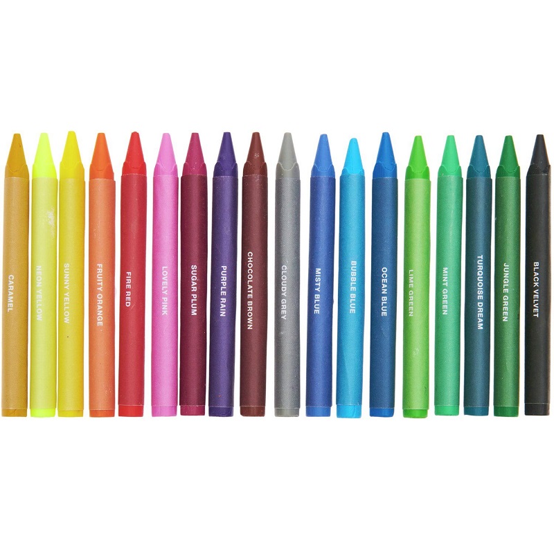 18-osaline kolmnurksete rasvakriitide komplekt Rico Designilt