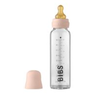 BIBS klaasist lutipudel 225 ml koos tarvikutega