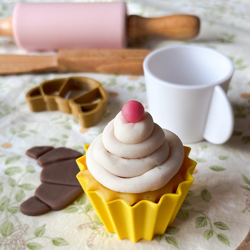 MICI plastiliinivormid muffinivorm ja jäätisevahvlid voolimiseks, meisterdamiseks ja sorteerimismängudeks