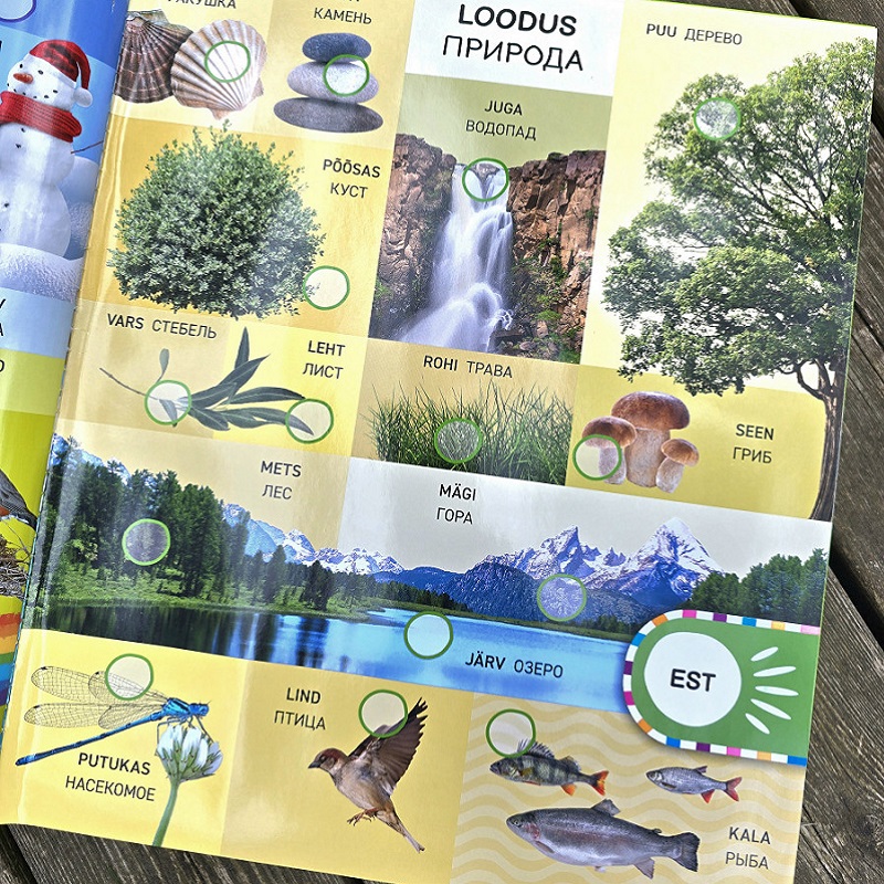 Kakskeelne heliraamat lastele – Nutikas sõnastik eesti-vene