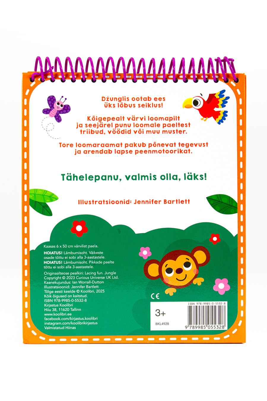Laste nöörimismäng ja kunstiraamat Lõbusad paelad – Loomad