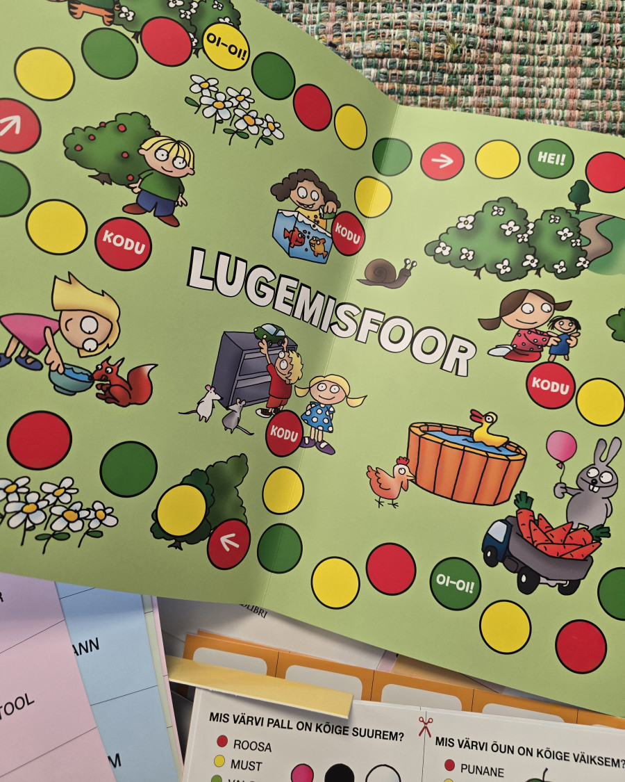 Lugemismängude kogumik 2 lastele karbis koos üheksa mänguga