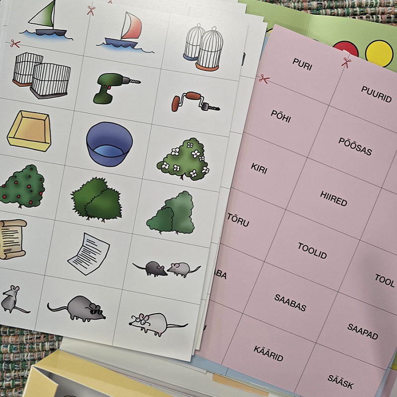 Lugemismängude kogumik 2 lastele karbis koos üheksa mänguga