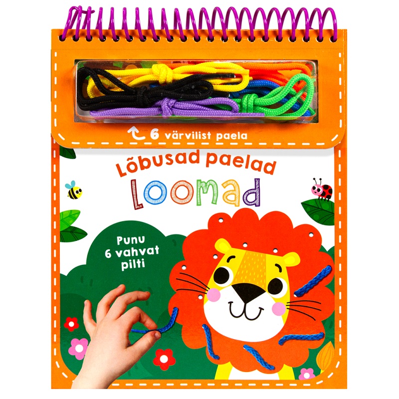 Laste nöörimismäng ja kunstiraamat Lõbusad paelad – Loomad