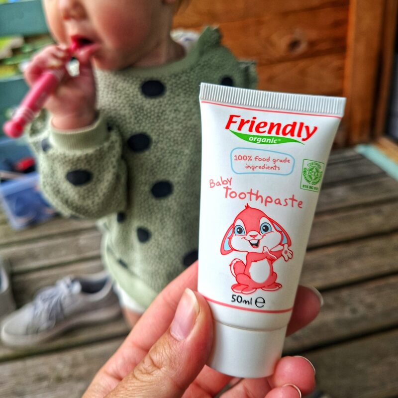 Orgaaniline ja 100% söödavatest koostisosadest Friendly Organic hambapasta beebidele
