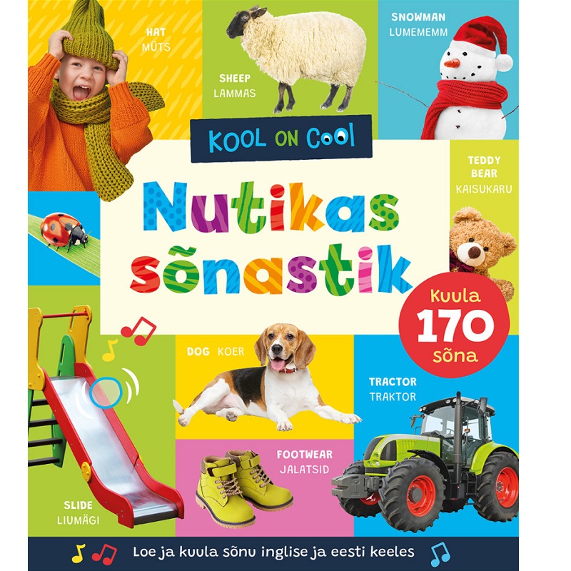 Kakskeelne heliraamat lastele – Nutikas sõnastik eesti-inglise