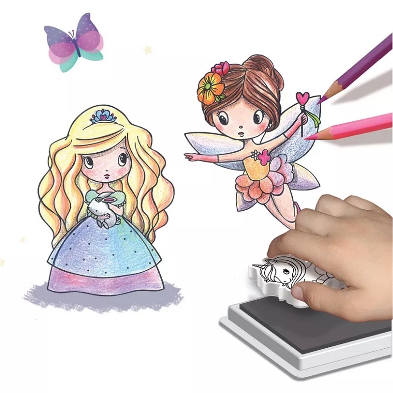 Crea Lign templikomplekt koos templivärviga printsessid ja muinasjutt