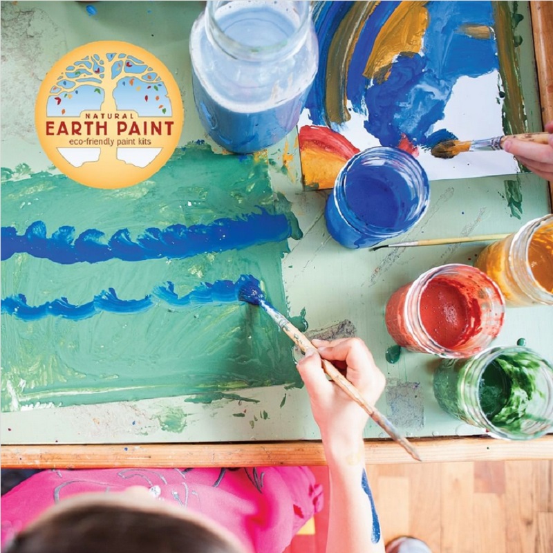 Ohutu ja looduslik lapsesõbralik Natural Earth Paint näpuvärv, akvarellvärv, vesivärv, temperavärv