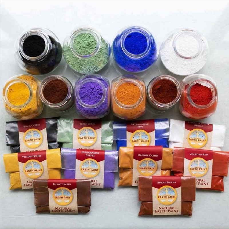 Ohutu ja looduslik lapsesõbralik Natural Earth Paint näpuvärv, akvarellvärv, vesivärv, temperavärv