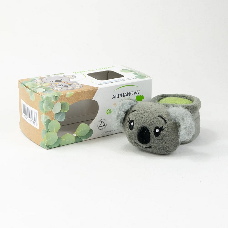 ALPHANOVA külmakott halli koaalaga – korduvkasutatav, pestav ja sobilik igale vanusele