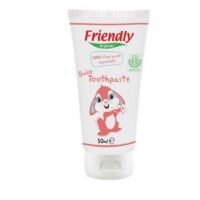 Ohutu ja naturaalne Friendly Organic beebide hambapasta 100% söödavatest koostisosadest