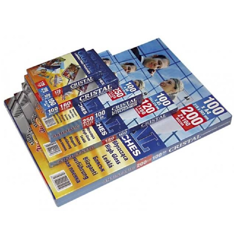 Läikiv lamineerimiskile laminaatoriga kiletamiseks ja kasutuseks