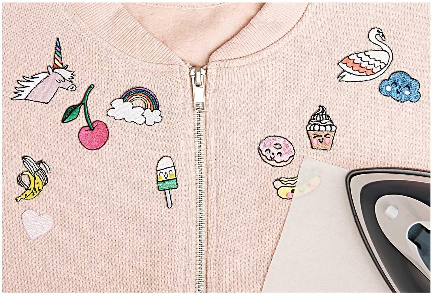 Kangale triigitavad aplikatsioonid ja kleepsud ilma õmblemiseta