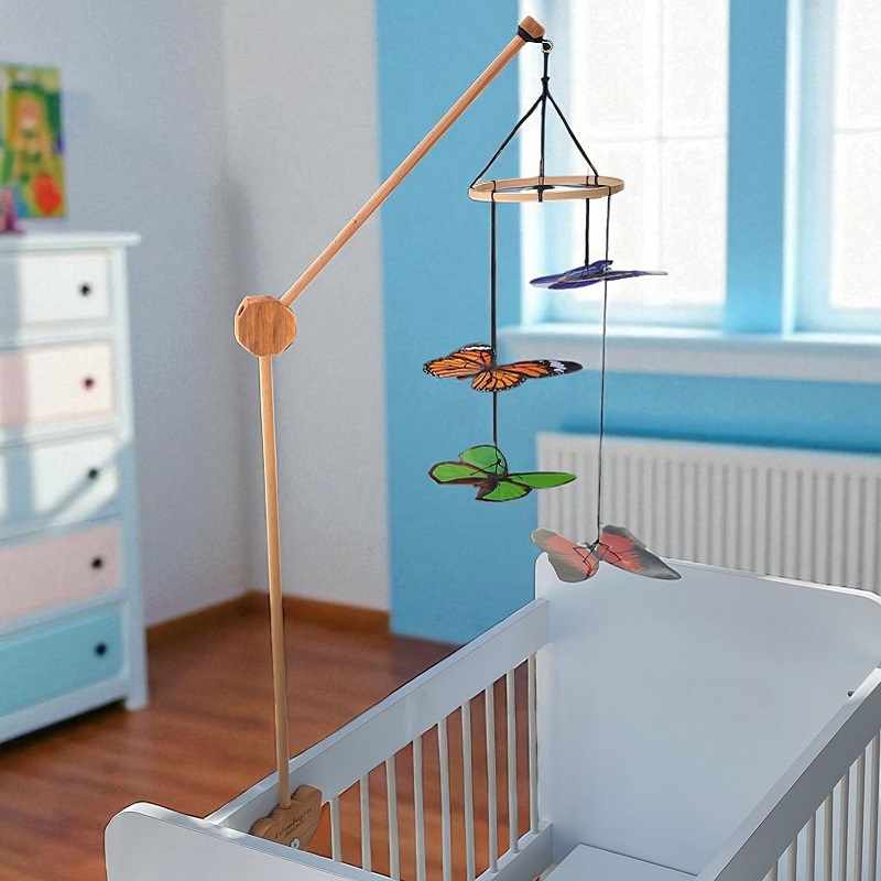 Puidust Montessori voodikarusselli hoidja reguleeritava nurgaga