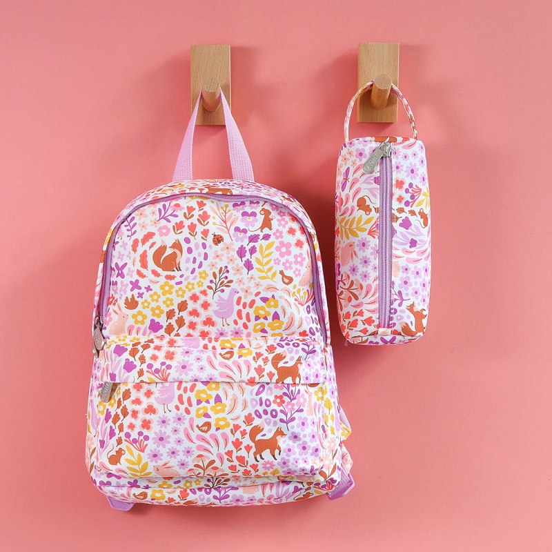 A Little Lovely Company Ergonoomiline ja stiilne laste seljakott reguleeritevate rihmade ja tugevdatud seljaosaga