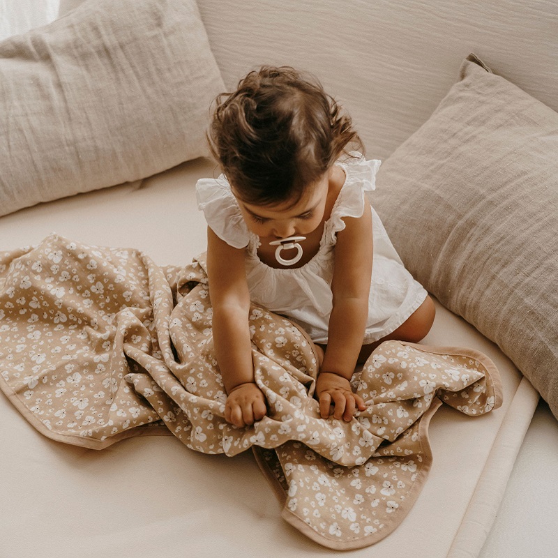 Zakuw topeltpuuvillane suur musliintekk beebile ja lastele kinkepakendis katsikuks