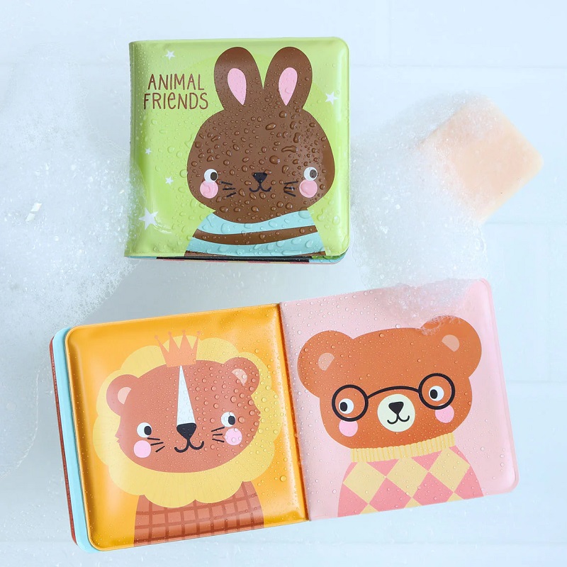 A Little Lovely Company pehme ja veega värvuv vanniraamat lastele