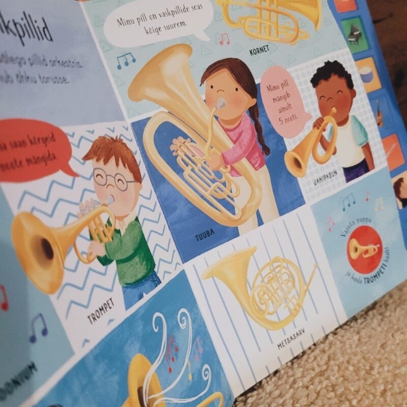 Realistlike helidega raamat "Minu esimesed pillid"