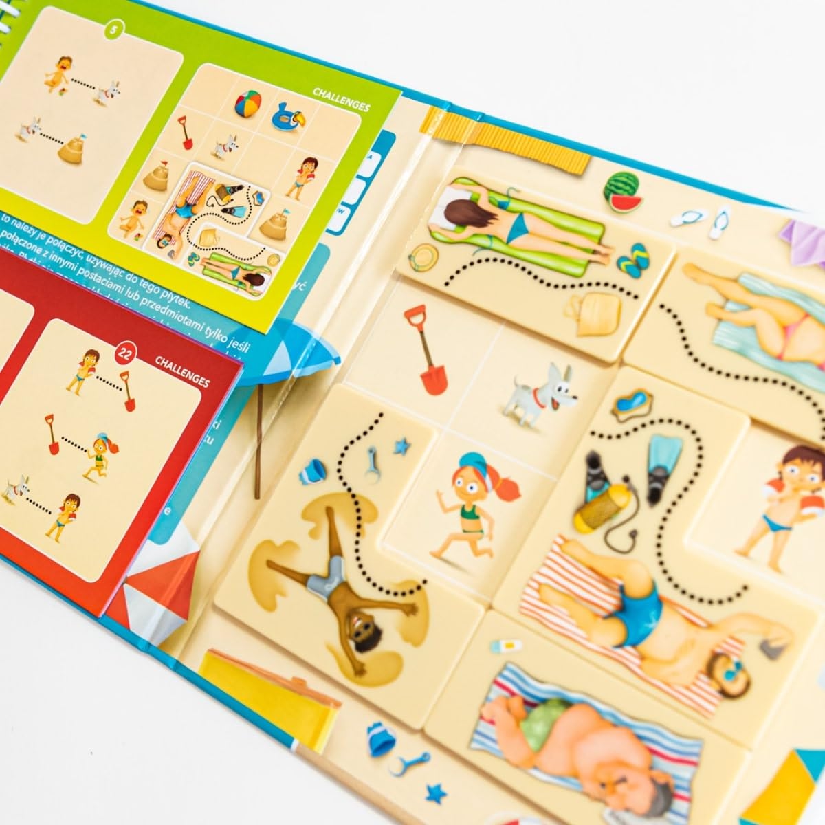 Kaasaskantav Magnetreisimäng „Rannapuhkus“ – loogikamäng, mis arendab probleemilahendust ja ruumilist mõtlemist.