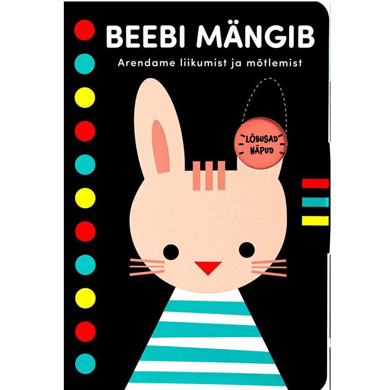 Beebide voldikraamat „Beebi Mängib“ – kontrastsed värvid ja liikuvad pildid väikelastele